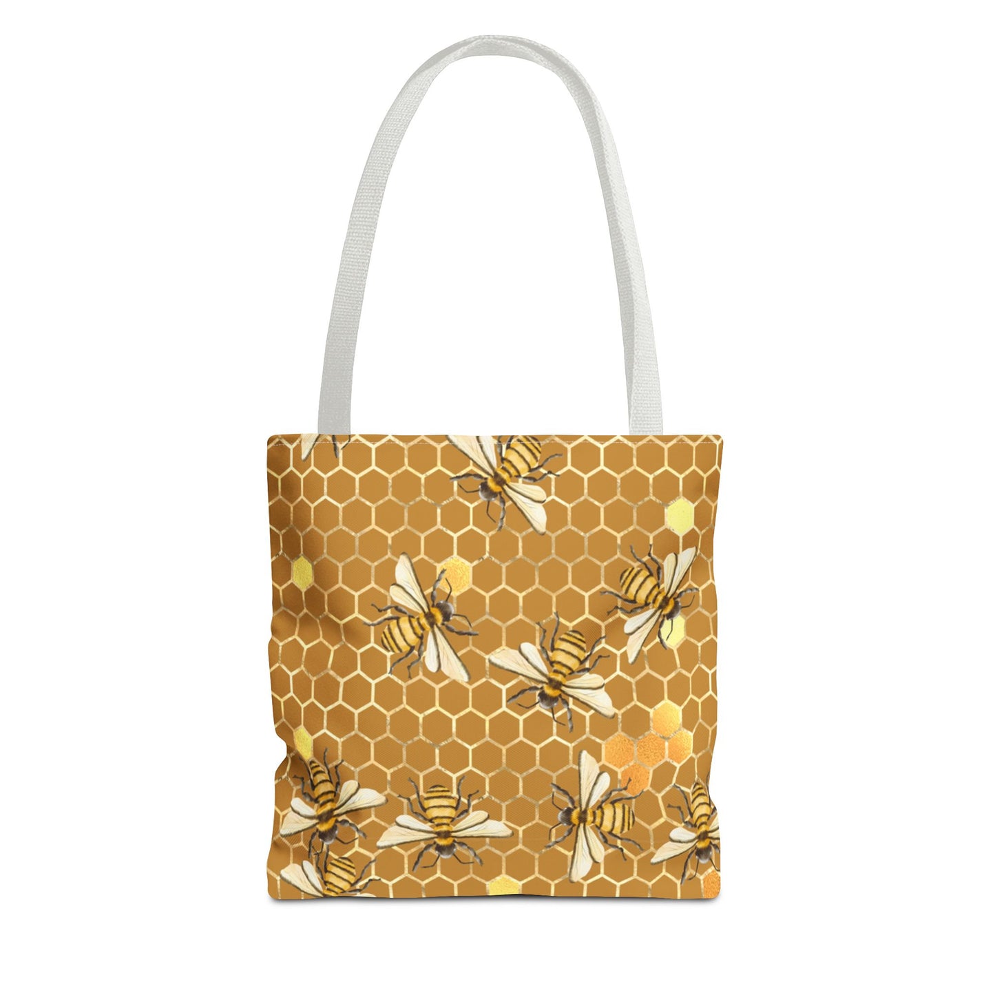 Queen bee Honey Comb, Tote Bag (AOP)