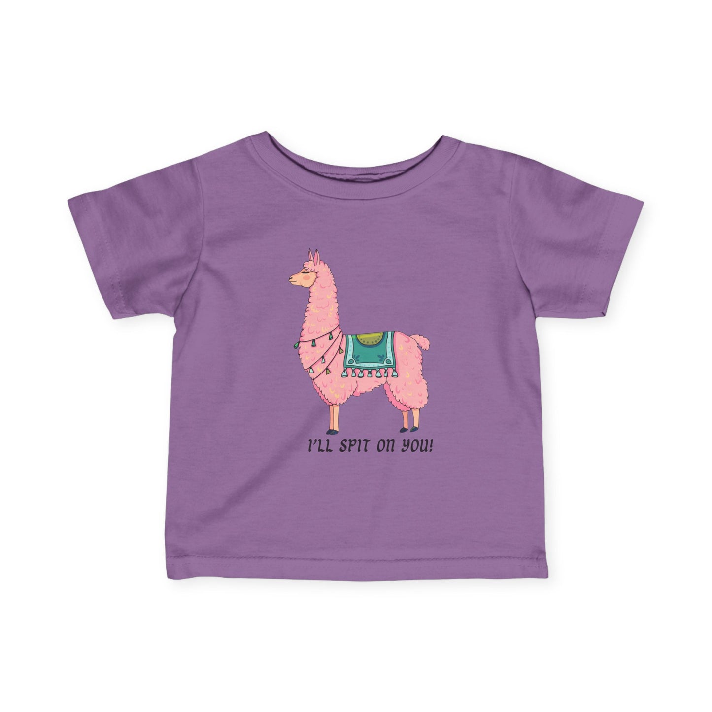 Llama, I'll spit on you, 6M-24M Baby Fine Jersey Tee