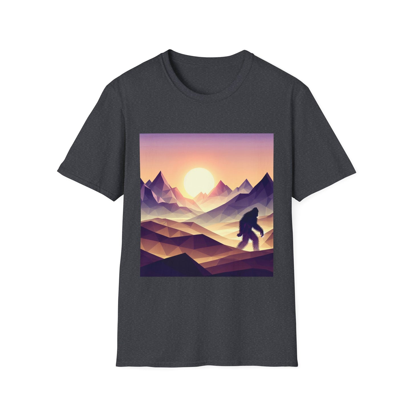 Sasquatch Mountain Range, Unisex Softstyle T-Shirt