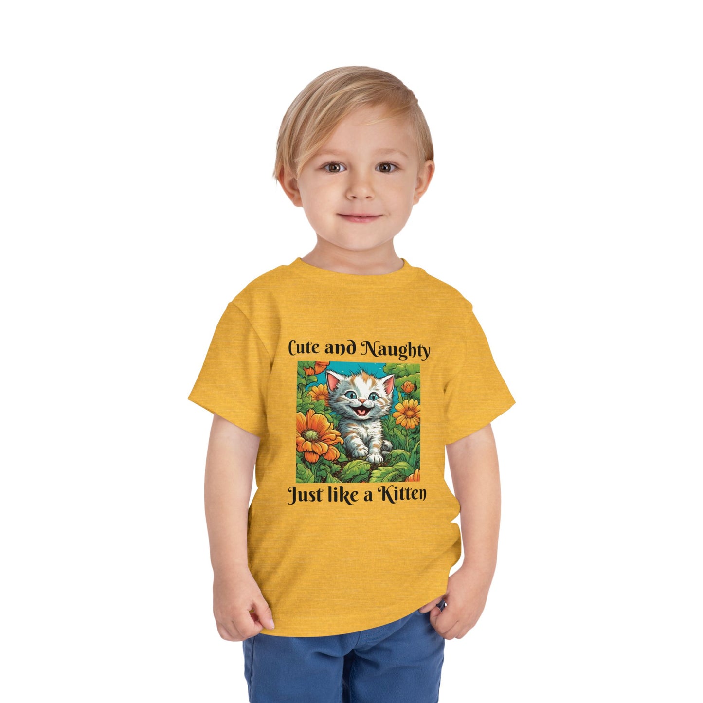 Garden Kitten, Cute and naughty, Toddler Short Sleeve Tee