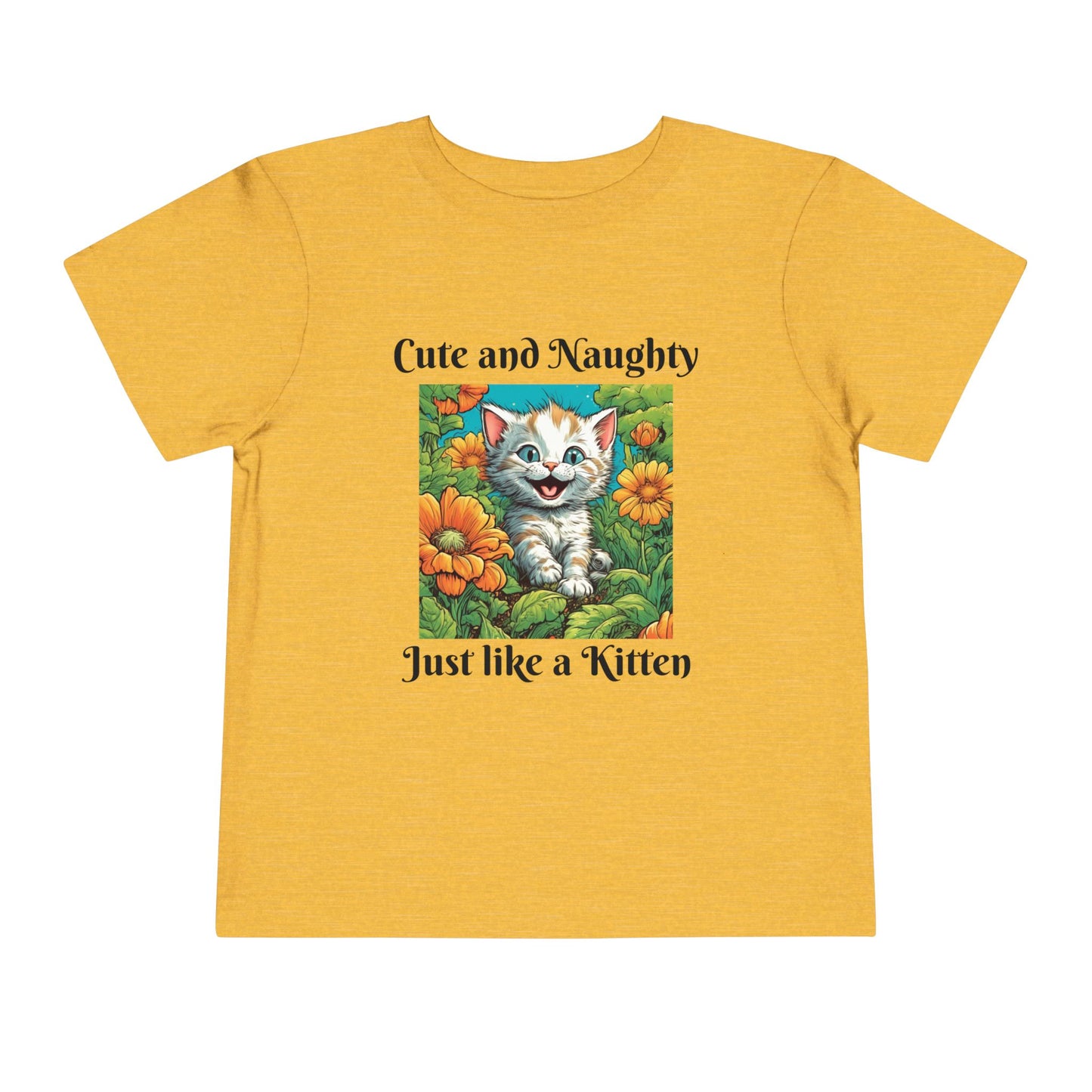 Garden Kitten, Cute and naughty, Toddler Short Sleeve Tee