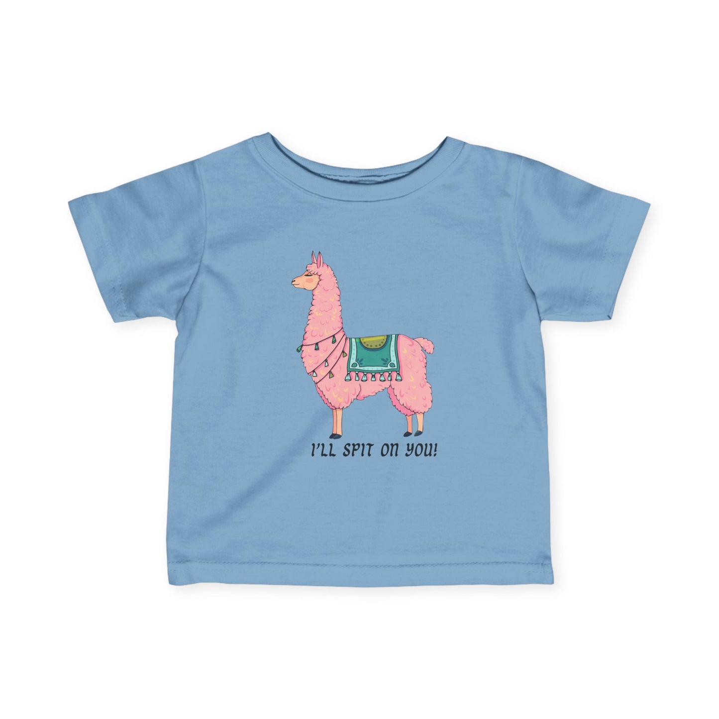 Llama, I'll spit on you, 6M-24M Baby Fine Jersey Tee