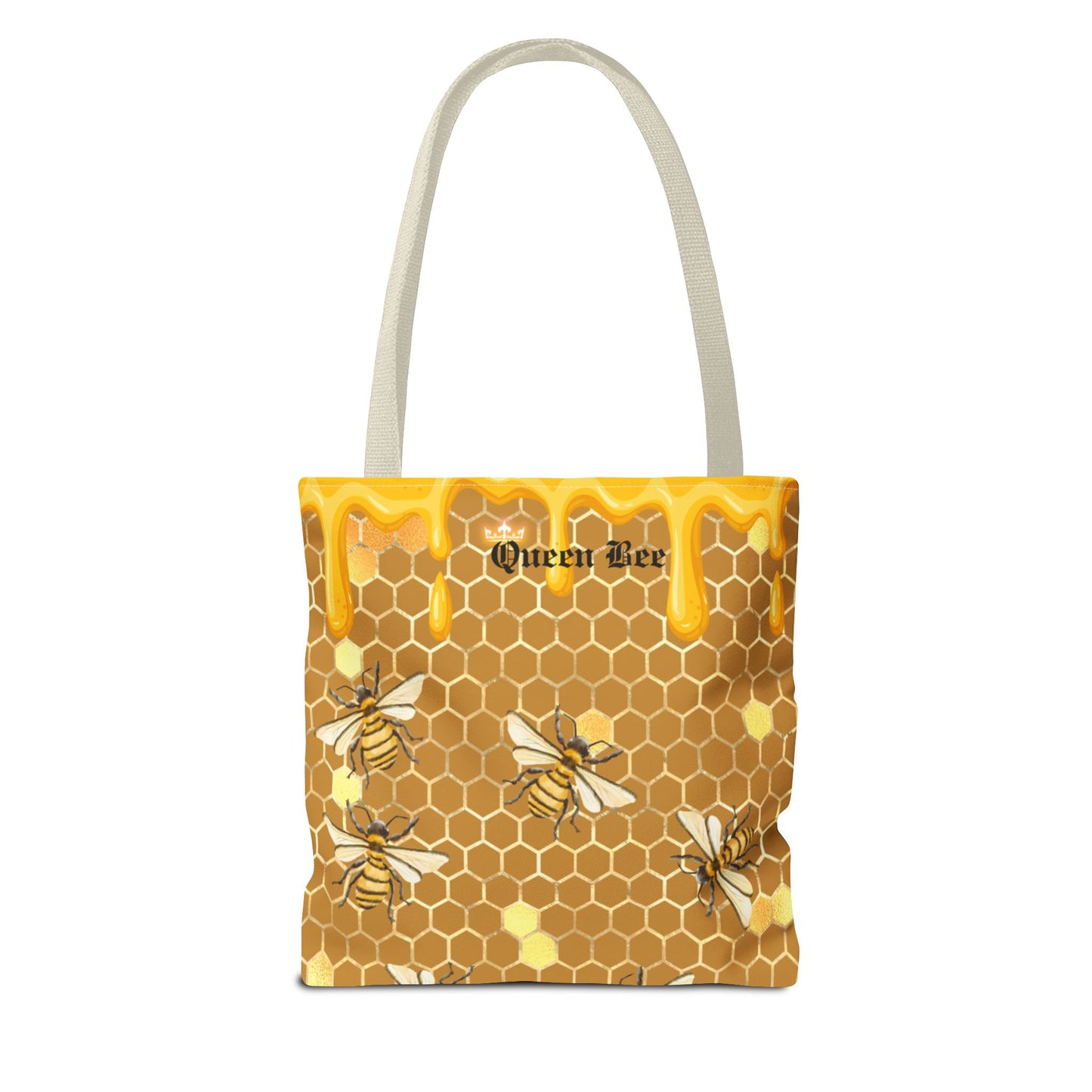 Queen bee Honey Comb, Tote Bag (AOP)