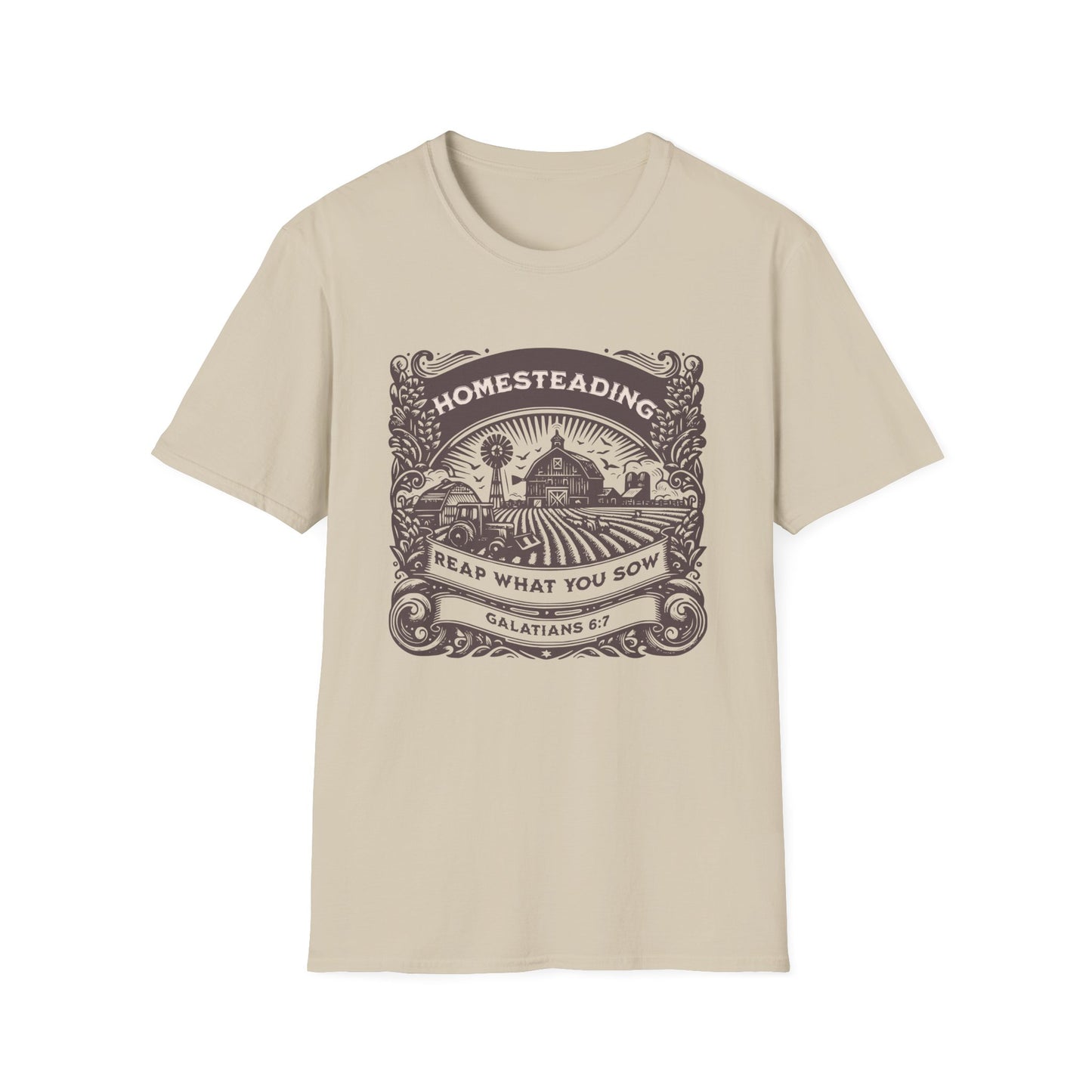 Homesteading reap what you sow, Unisex Softstyle T-Shirt