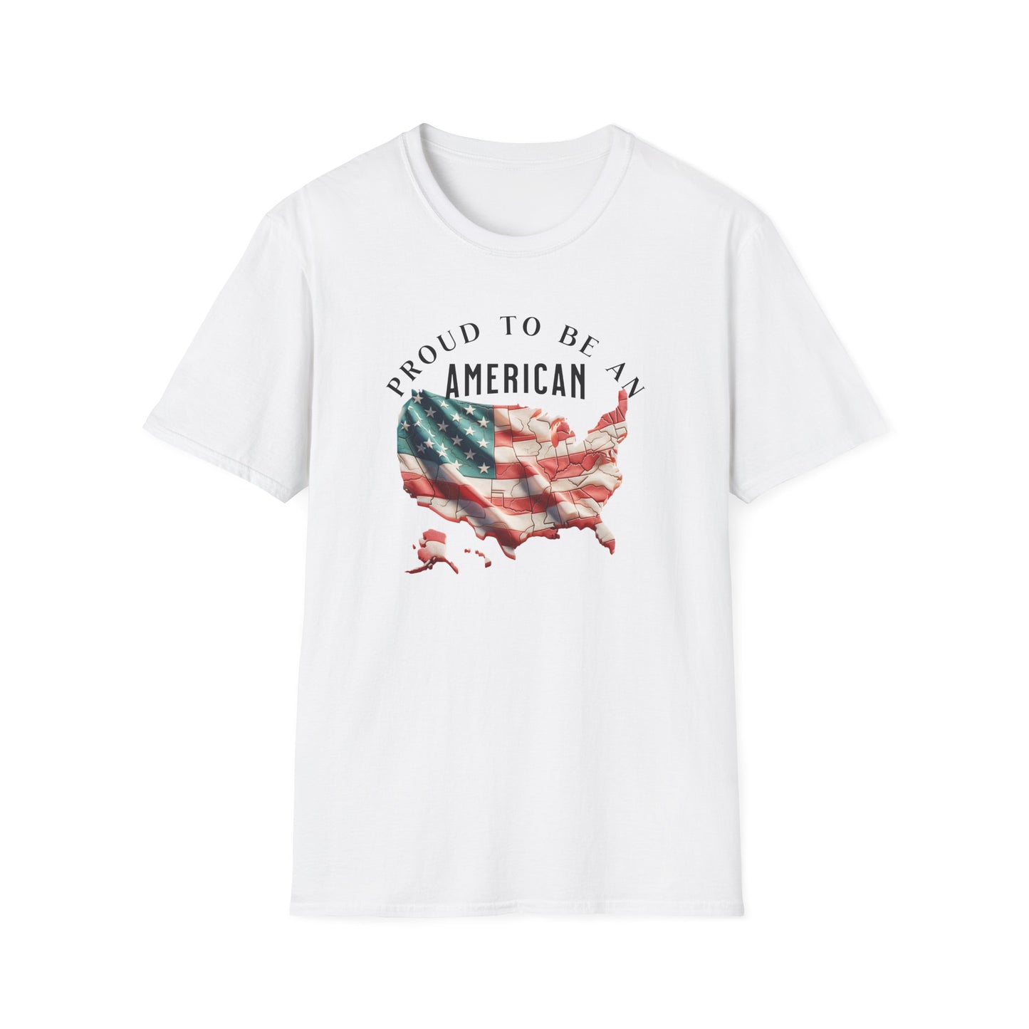 Proud to be an American, Unisex Softstyle T-Shirt