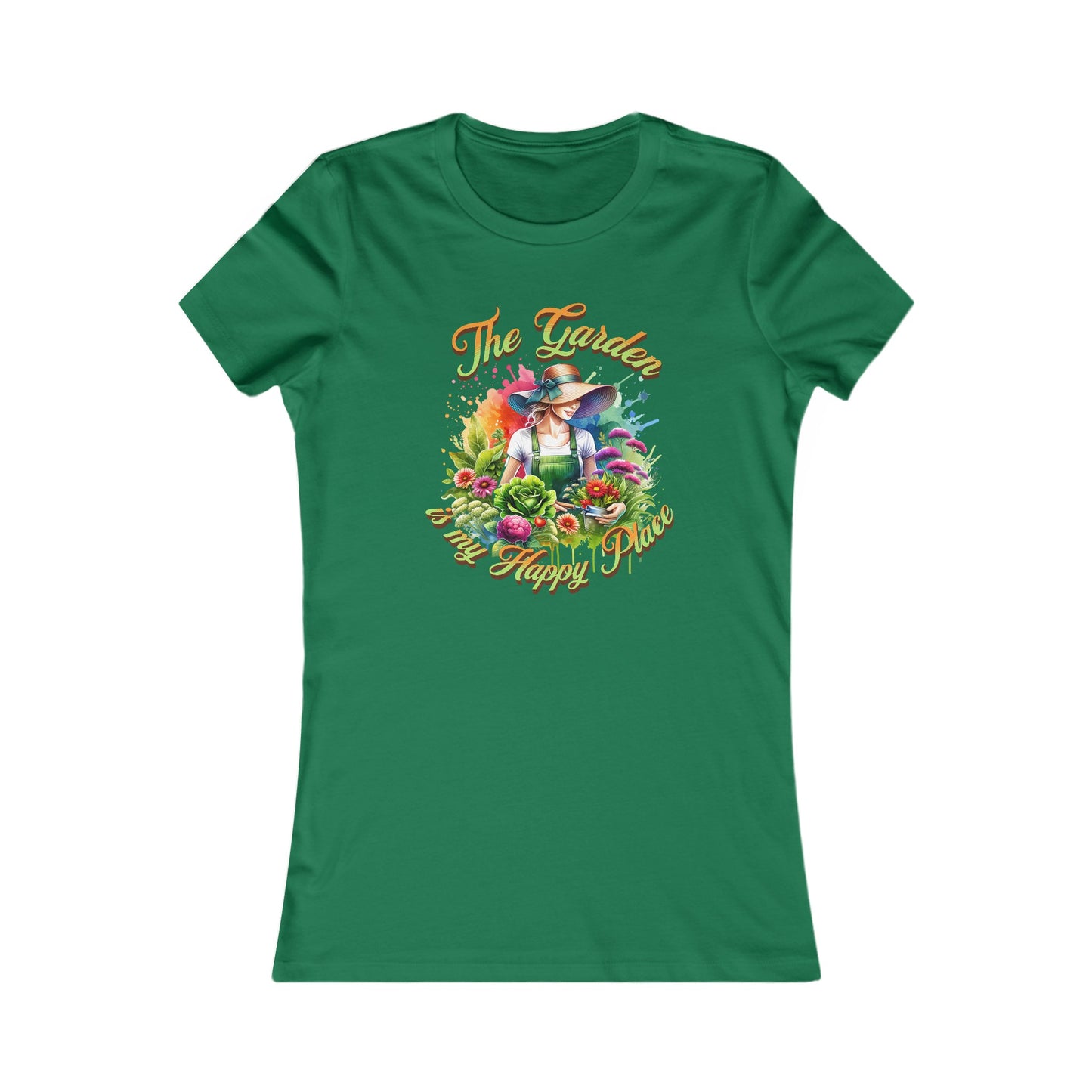 The Garden is my happy place, Women's Favorite Tee