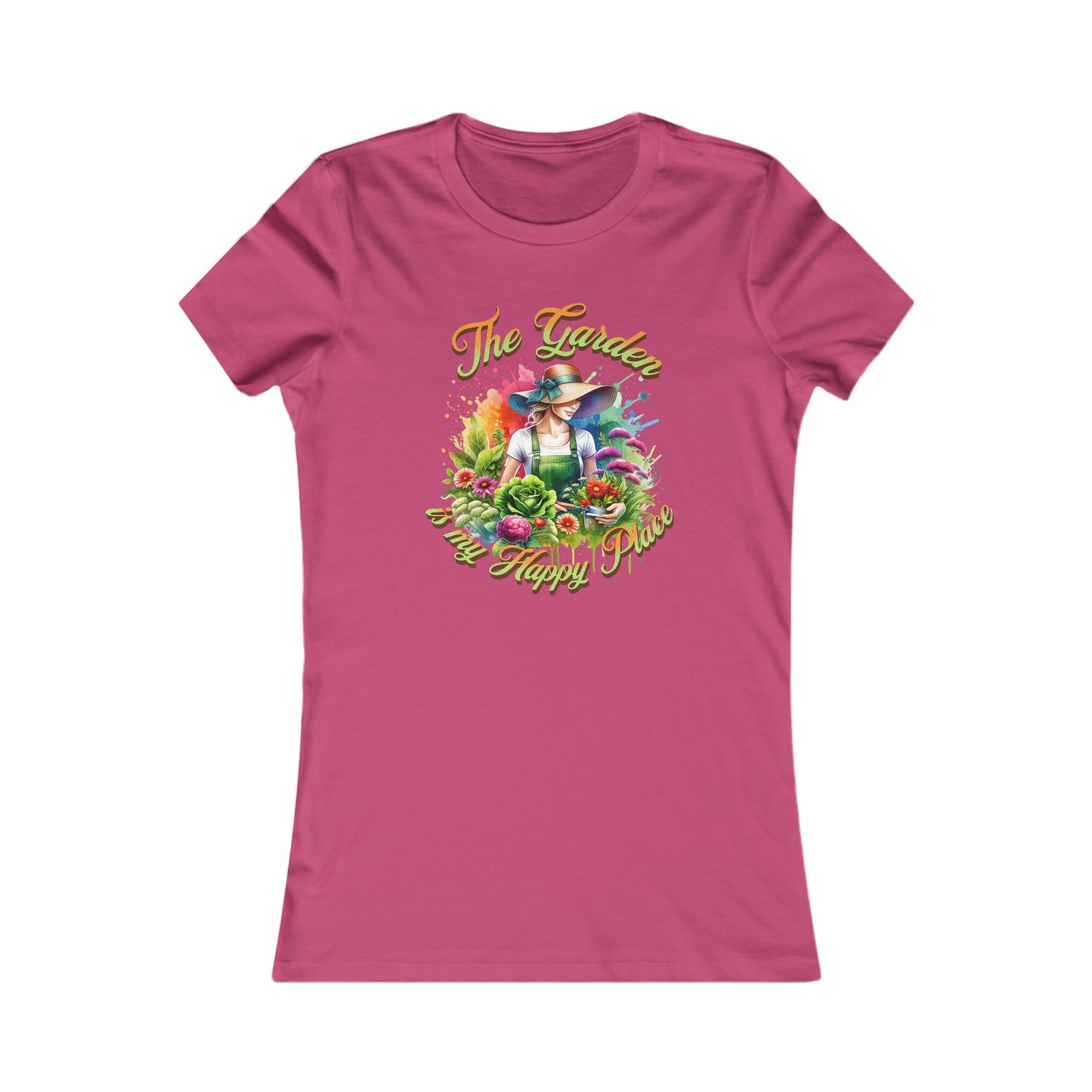 The Garden is my happy place, Women's Favorite Tee