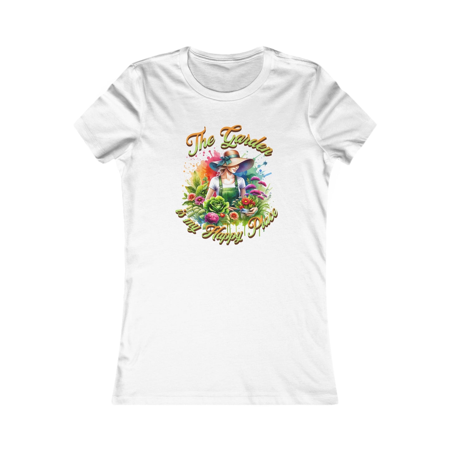 The Garden is my happy place, Women's Favorite Tee