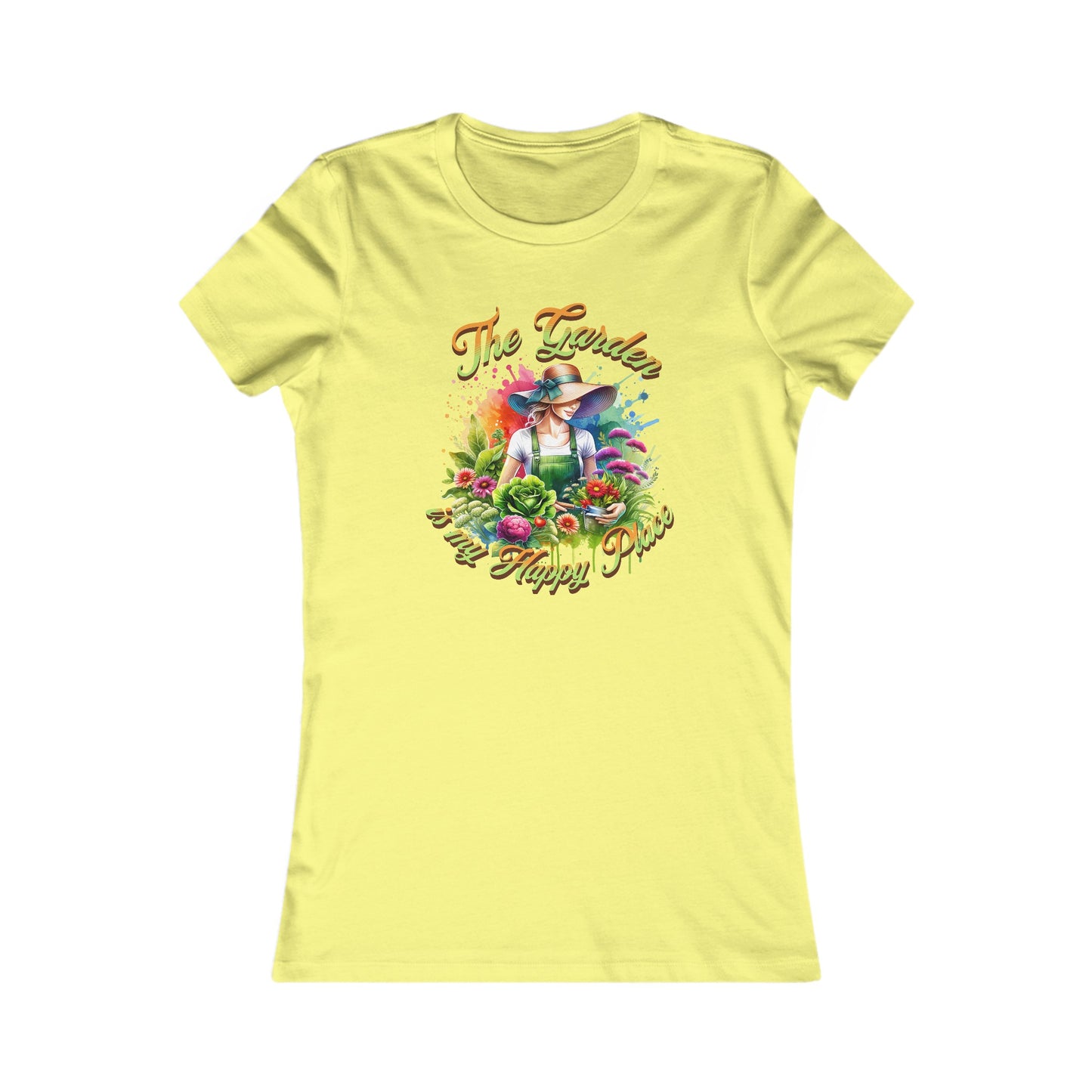 The Garden is my happy place, Women's Favorite Tee