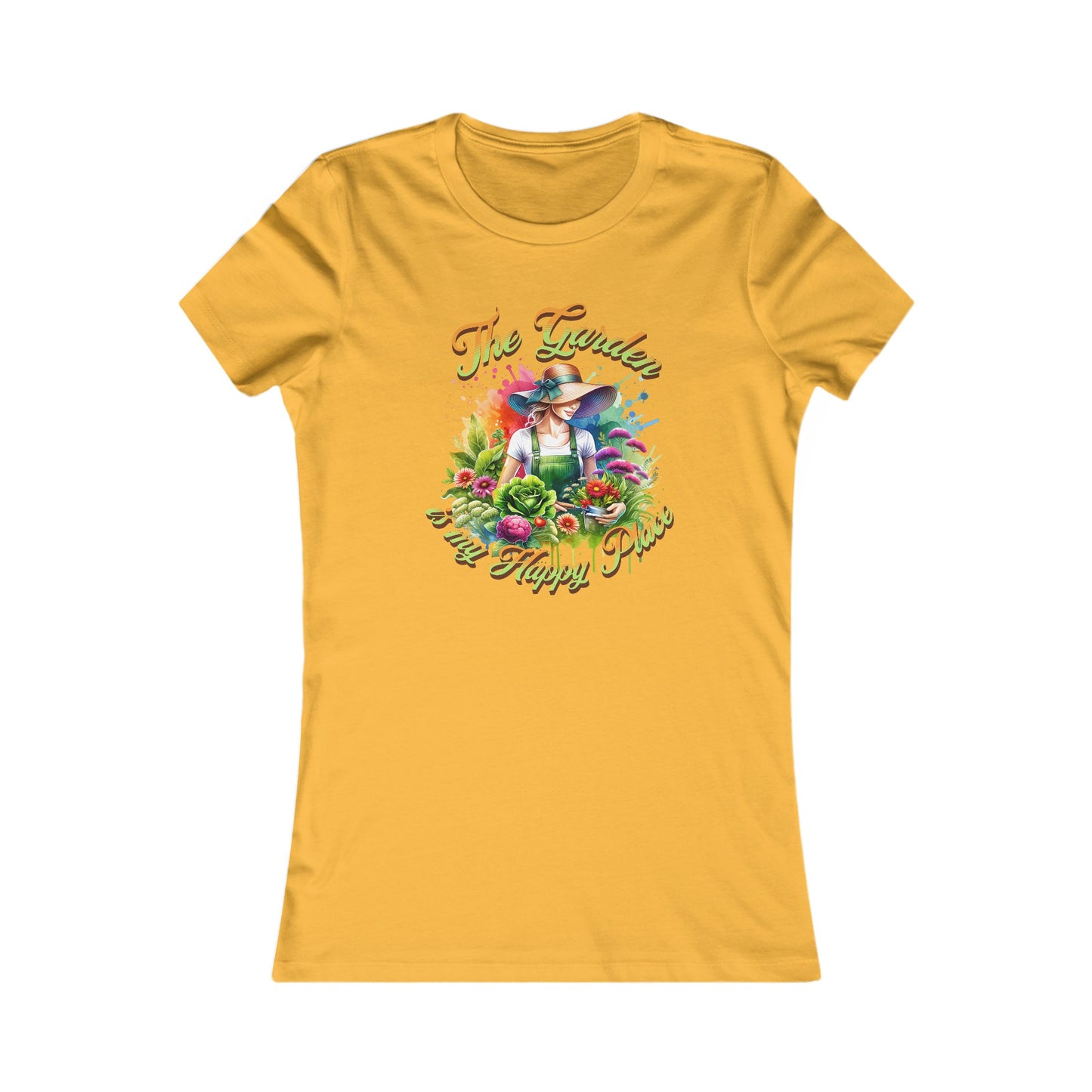 The Garden is my happy place, Women's Favorite Tee