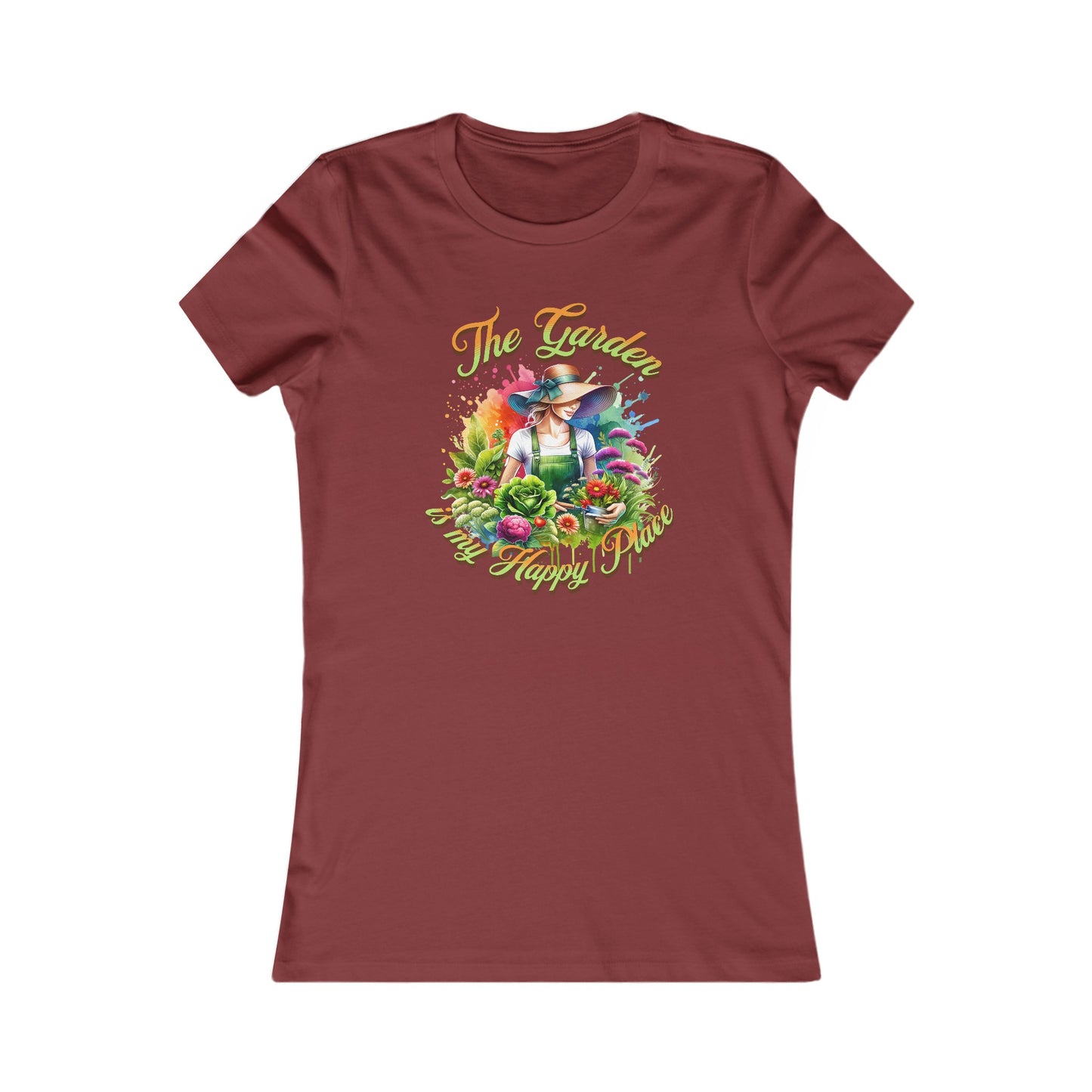 The Garden is my happy place, Women's Favorite Tee