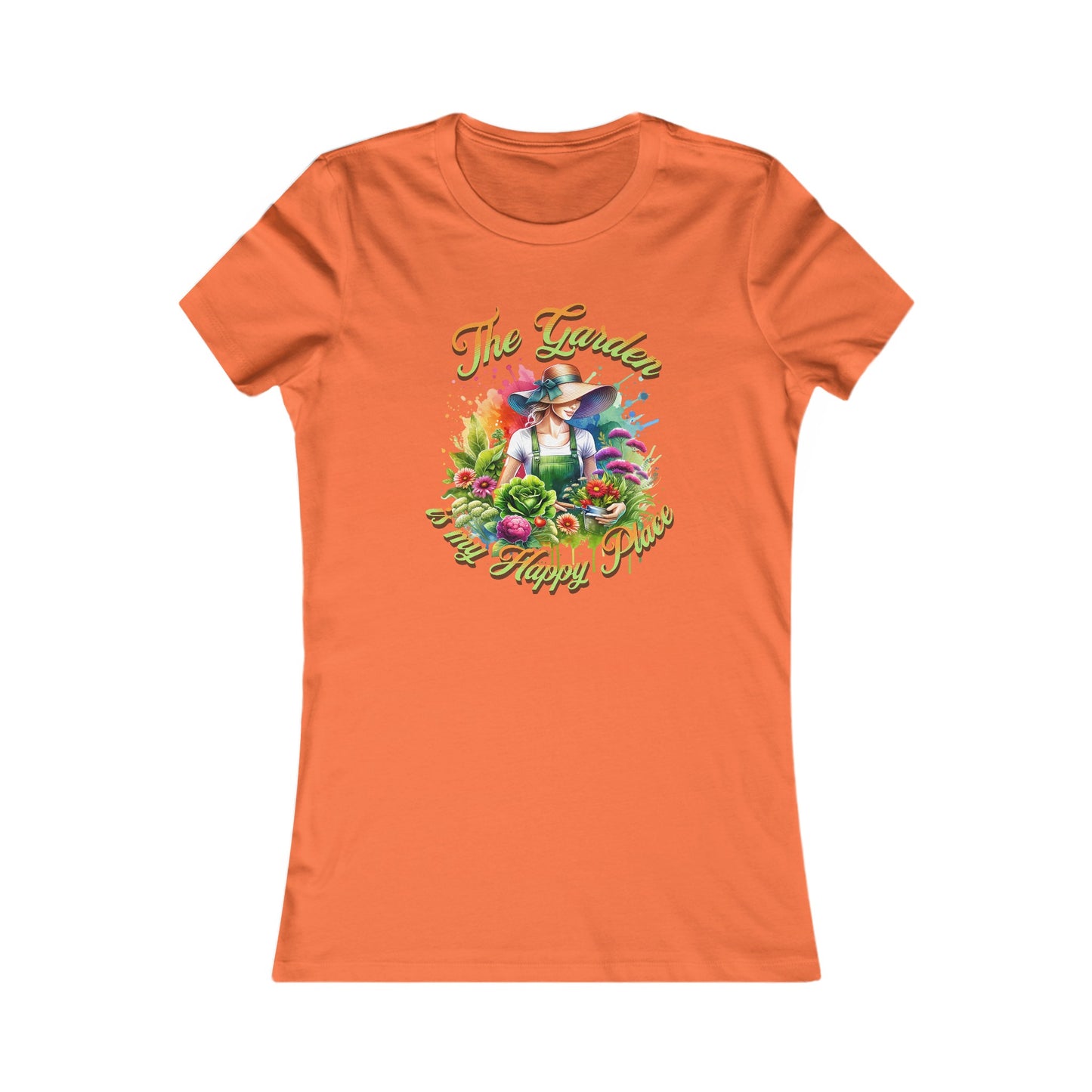 The Garden is my happy place, Women's Favorite Tee