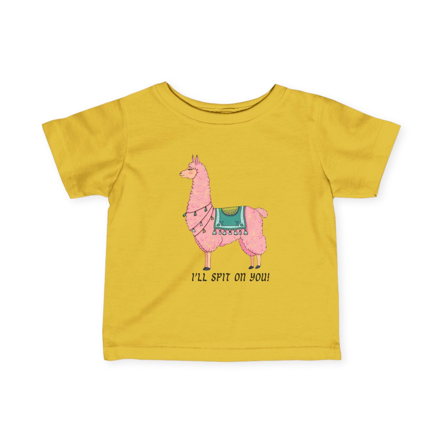 Llama, I'll spit on you, 6M-24M Baby Fine Jersey Tee