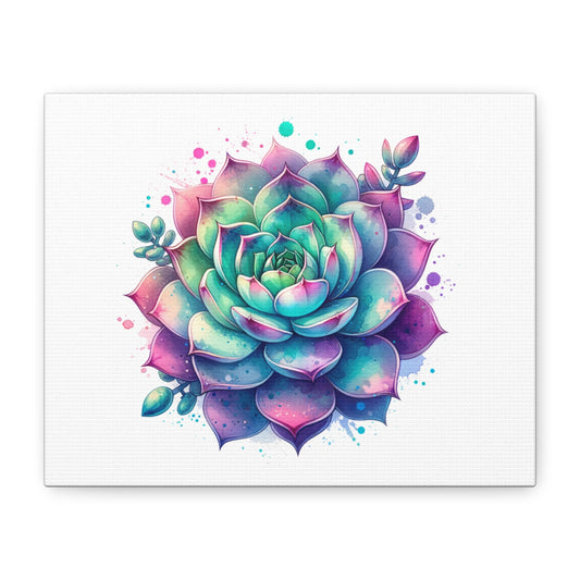 Succulent Matte Canvas, Stretched, 1.25"