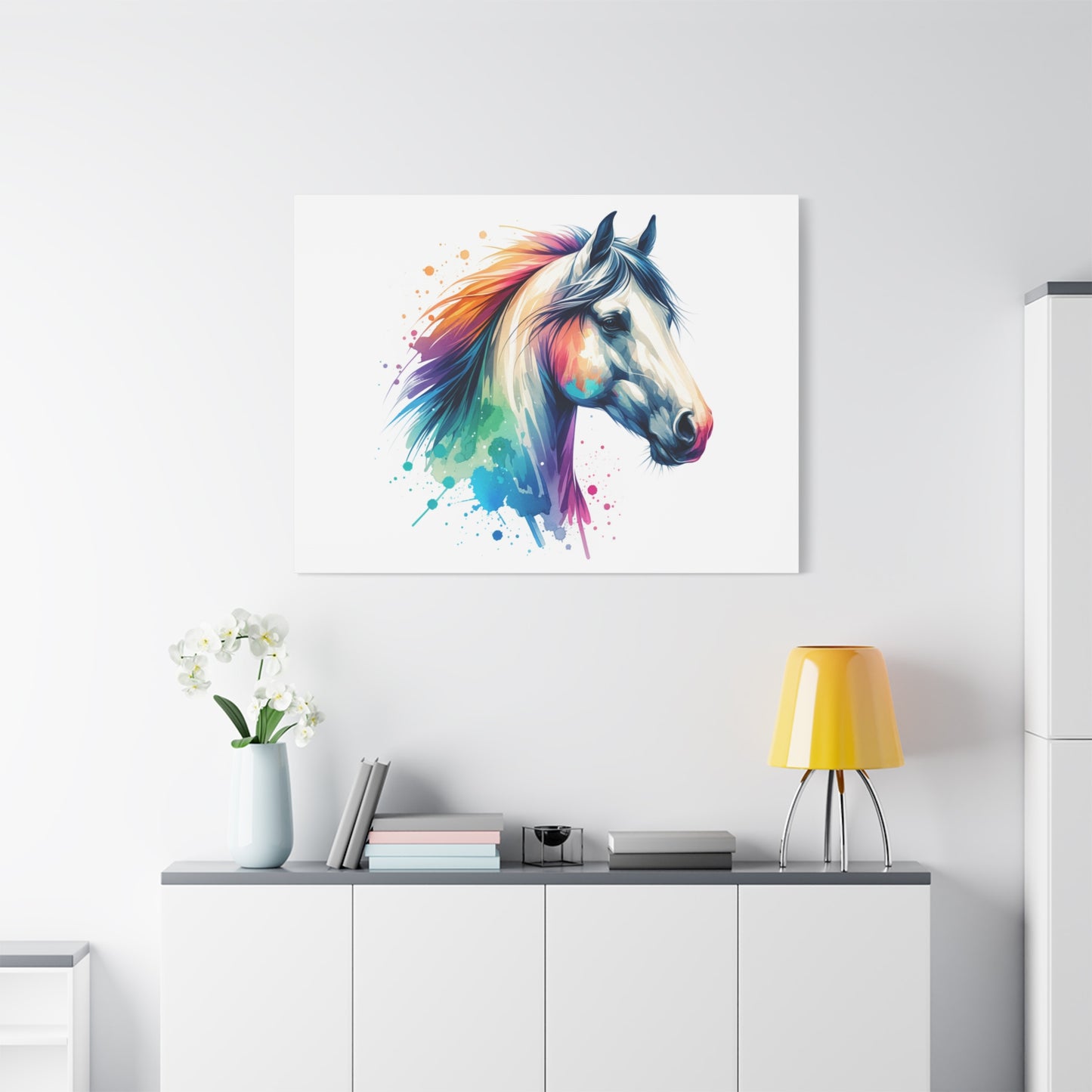 Watercolor Horse, Matte Canvas, Stretched, 1.25"