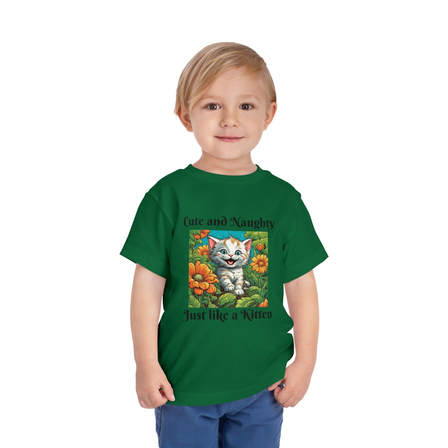 Garden Kitten, Cute and naughty, Toddler Short Sleeve Tee