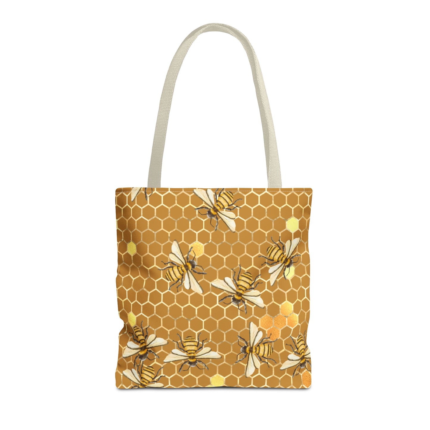 Queen bee Honey Comb, Tote Bag (AOP)