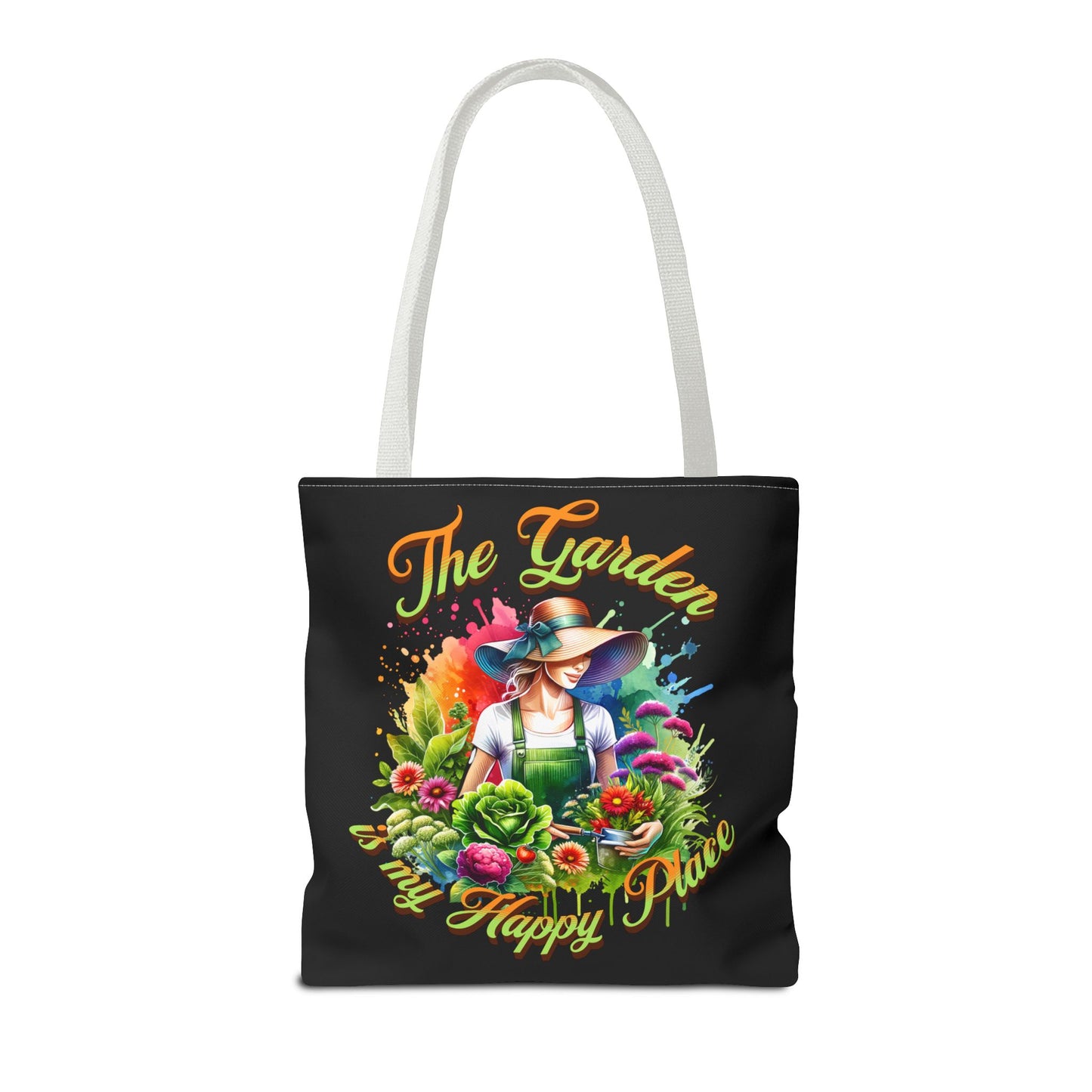 Gardening is Resistance, The Garden is my Happy Place, Tote Bag (AOP)