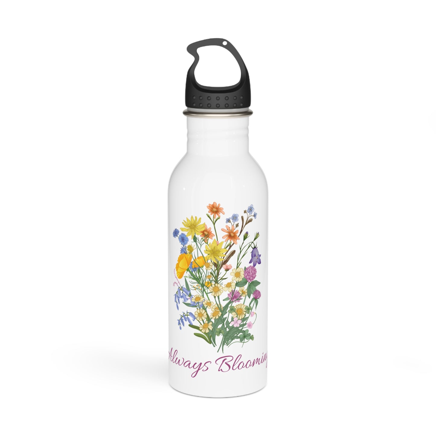 Always Blooming Wildflowers Stainless Steel Water Bottle