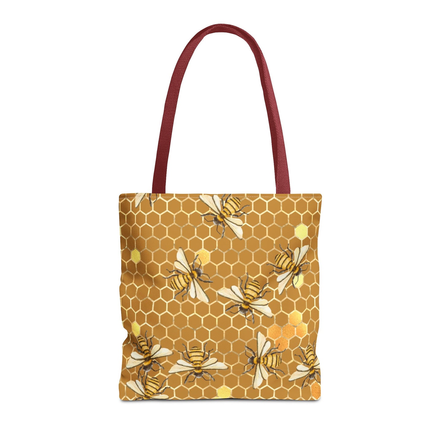 Queen bee Honey Comb, Tote Bag (AOP)