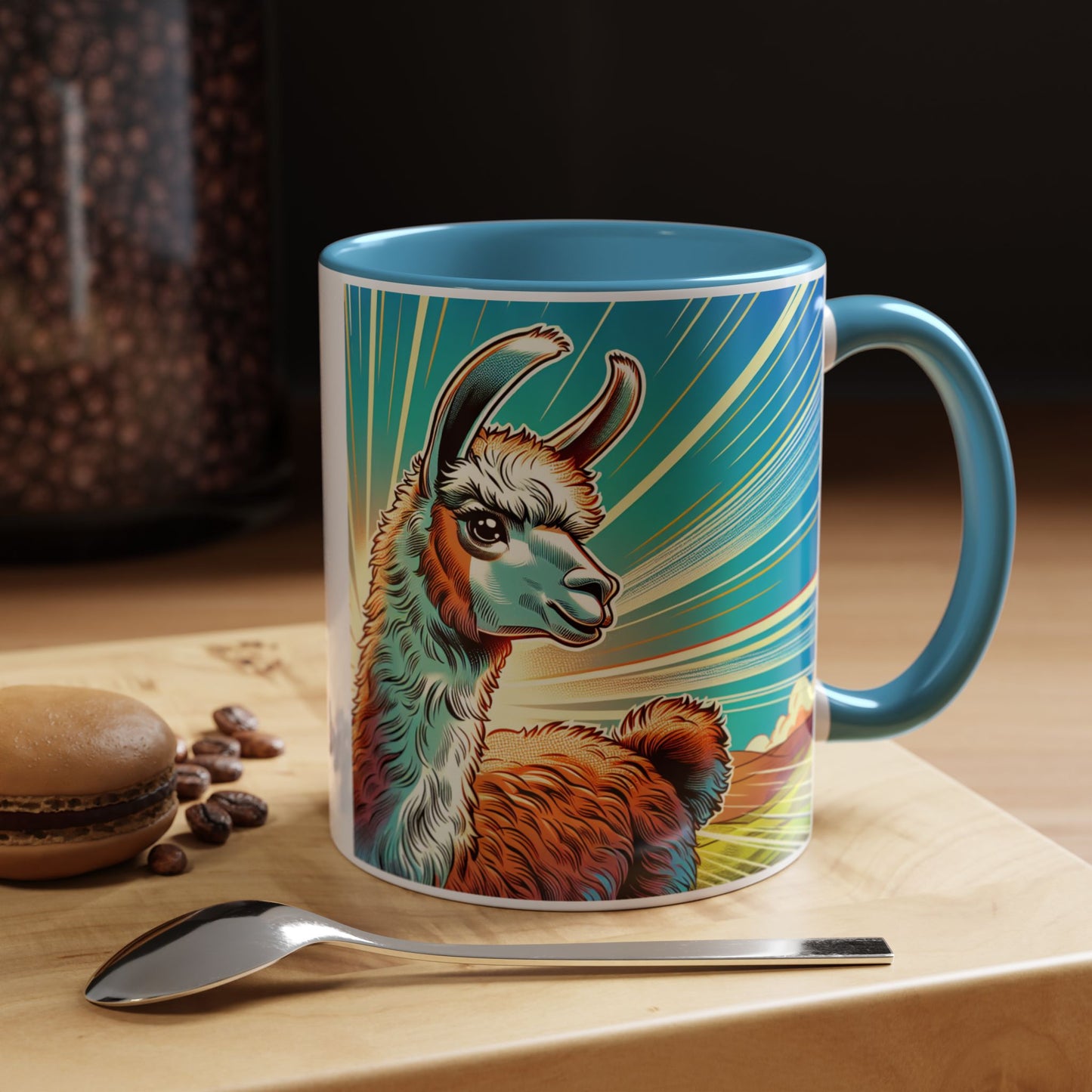 Llama Accent Coffee Mug (11, 15oz)