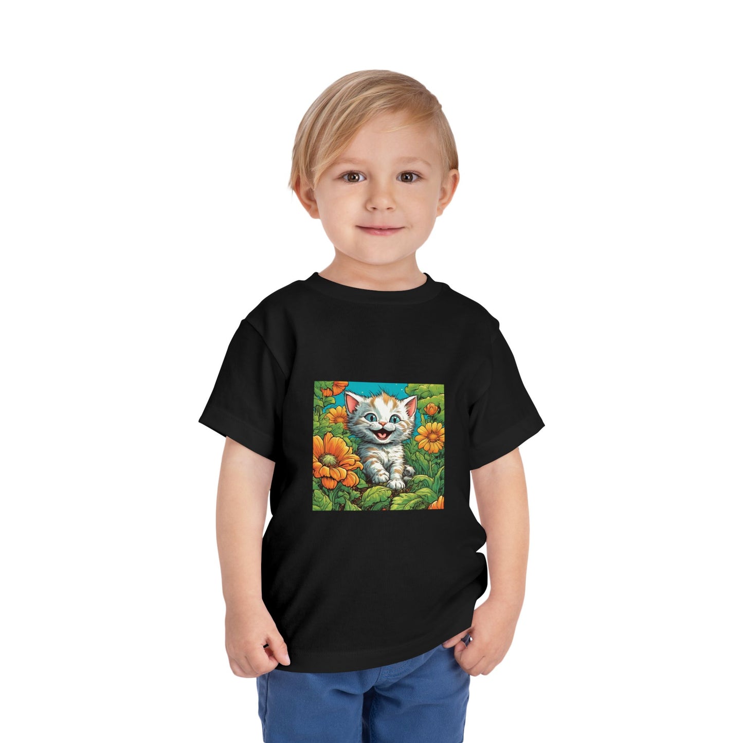 Garden Kitten, Cute and naughty, Toddler Short Sleeve Tee