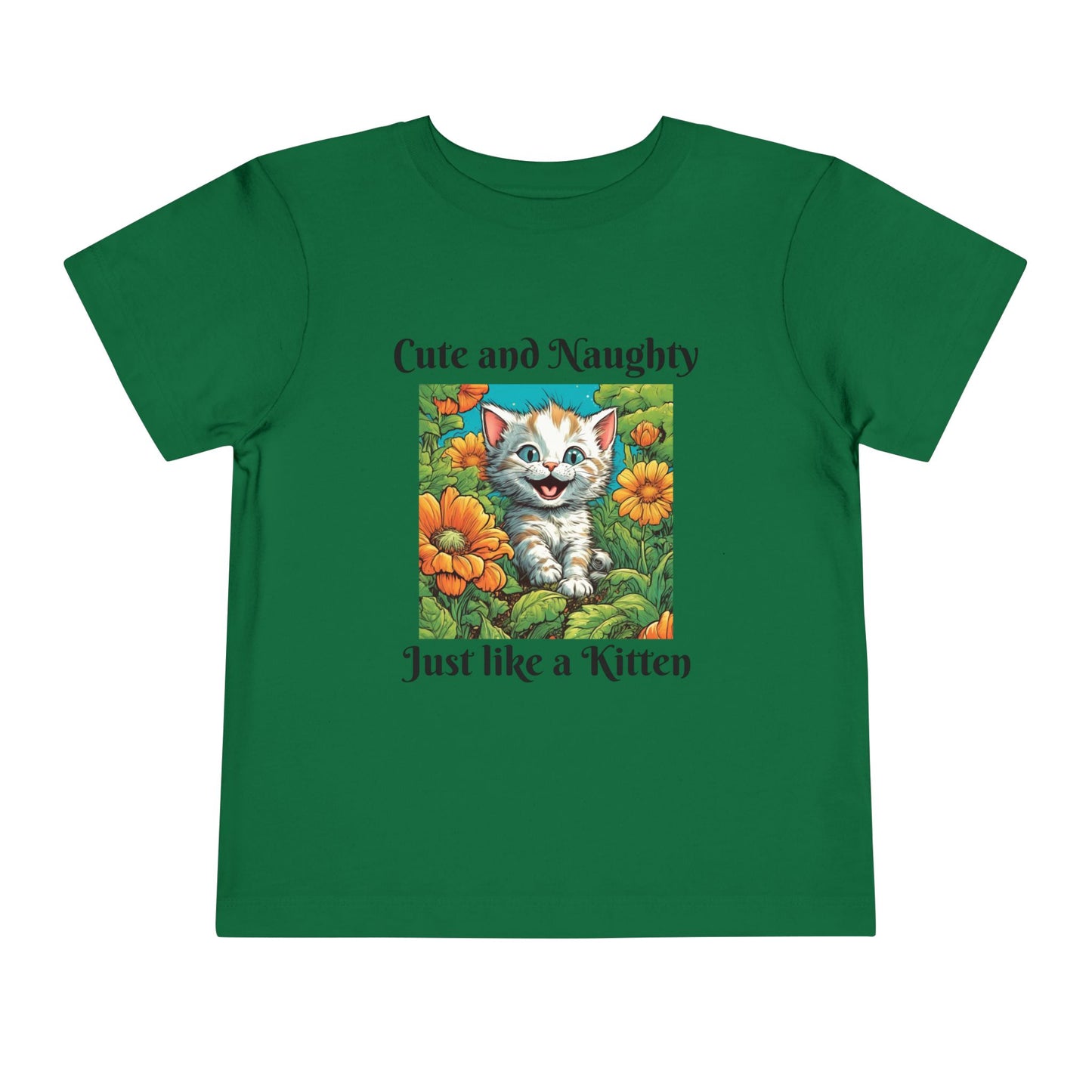 Garden Kitten, Cute and naughty, Toddler Short Sleeve Tee