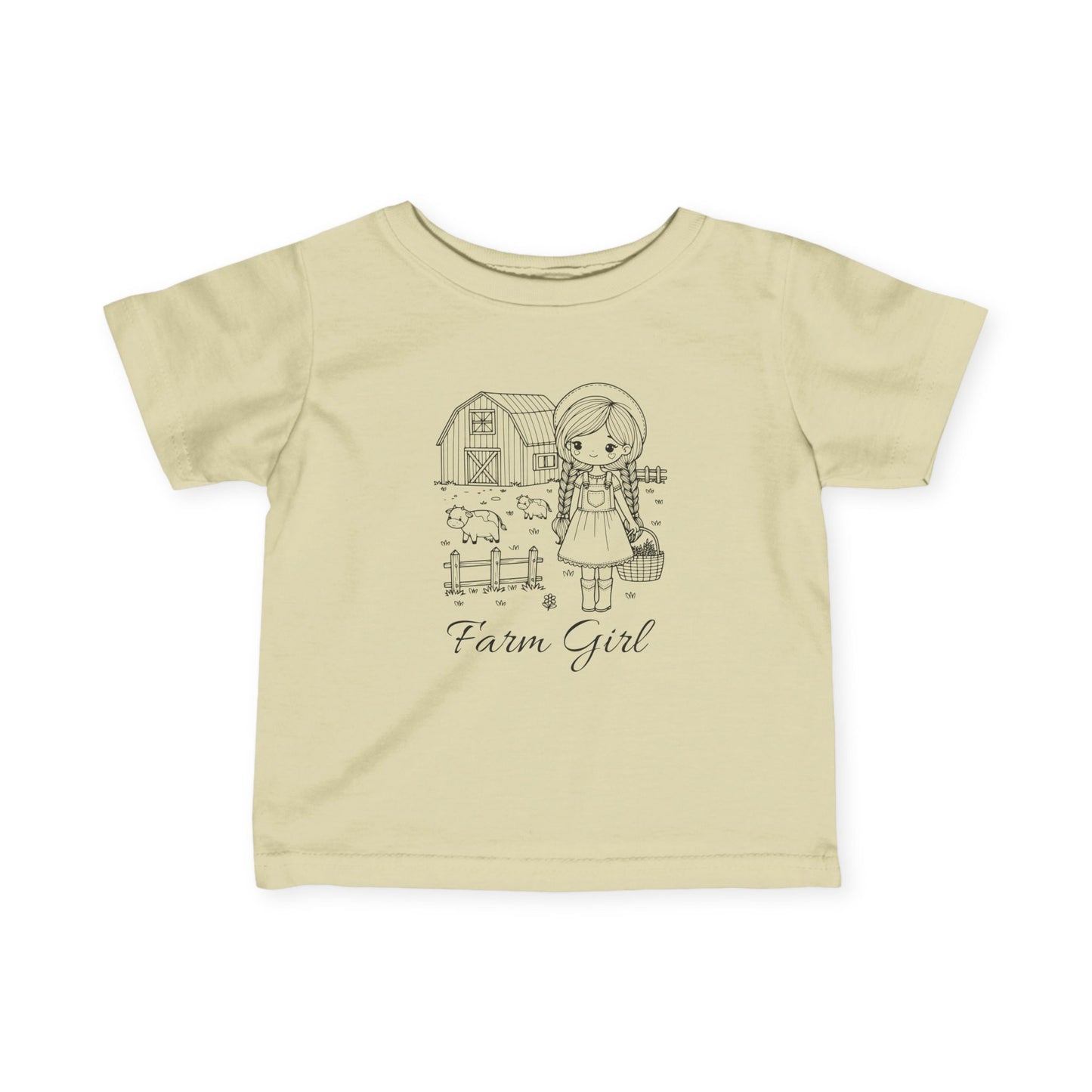 Farm Girl 6M-24M Baby Fine Jersey Tee