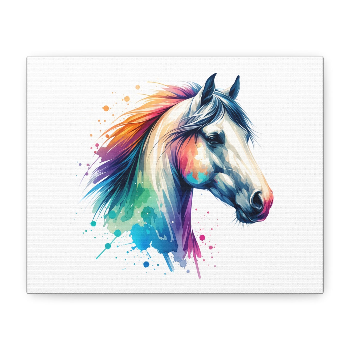 Watercolor Horse, Matte Canvas, Stretched, 1.25"