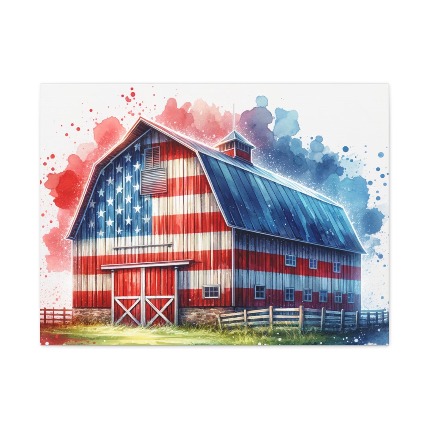 American Barn Matte Canvas, Stretched, 1.25"