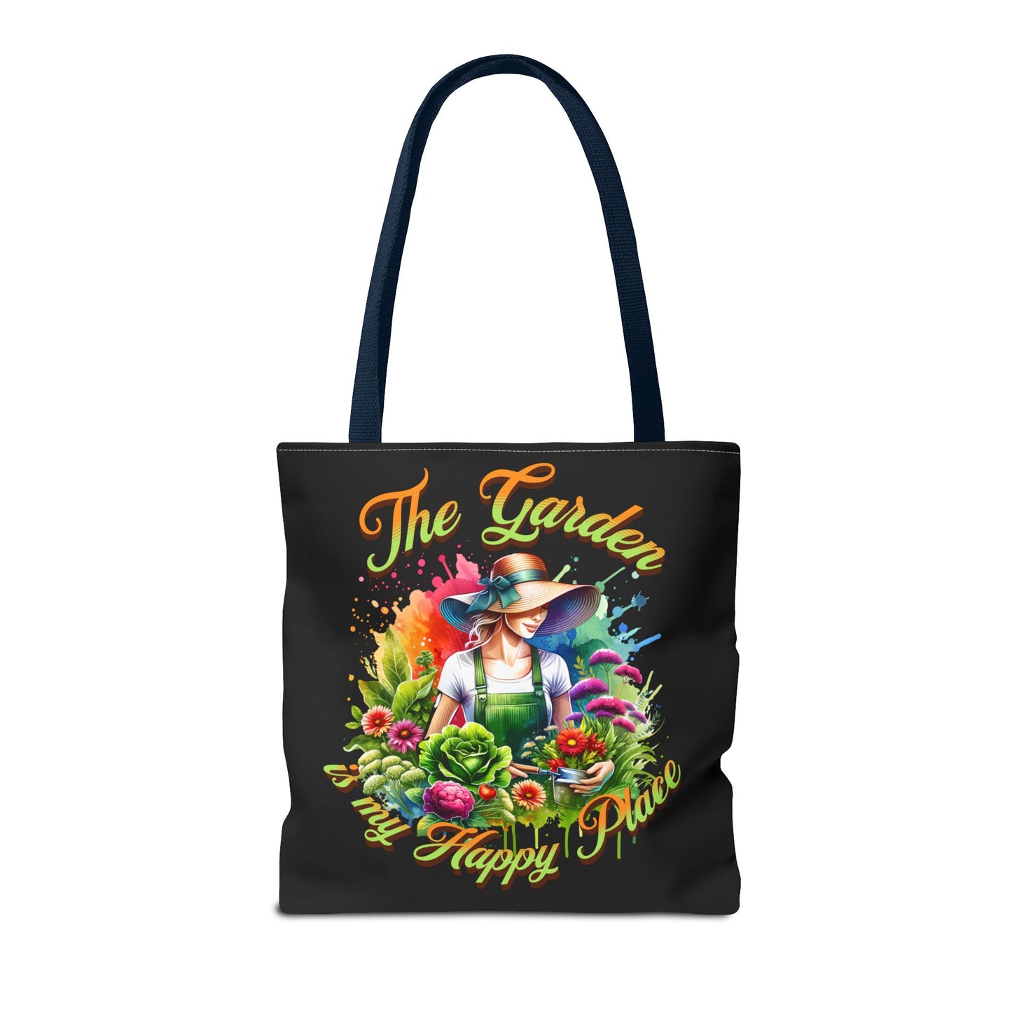 Gardening is Resistance, The Garden is my Happy Place, Tote Bag (AOP)