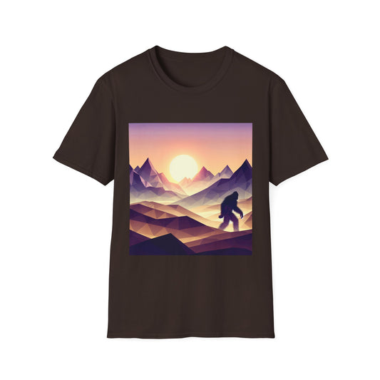 Sasquatch Mountain Range, Unisex Softstyle T-Shirt