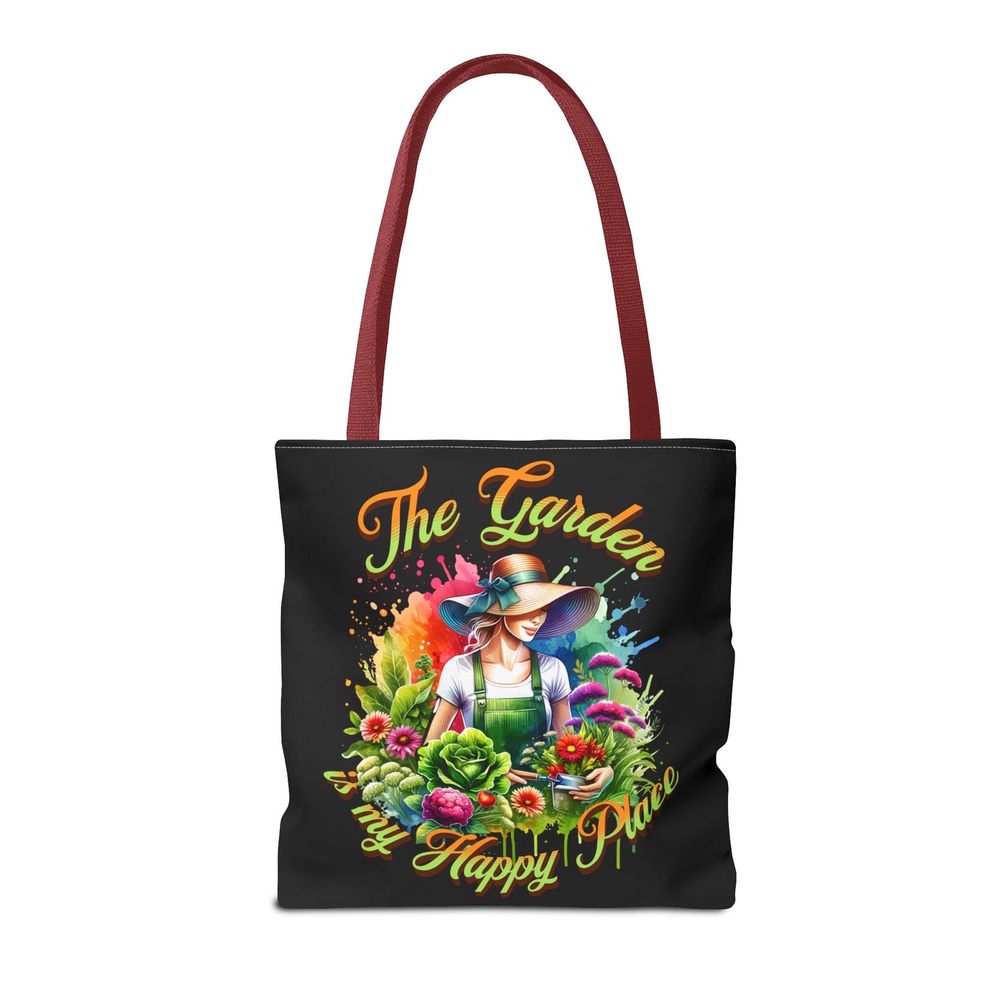 Gardening is Resistance, The Garden is my Happy Place, Tote Bag (AOP)