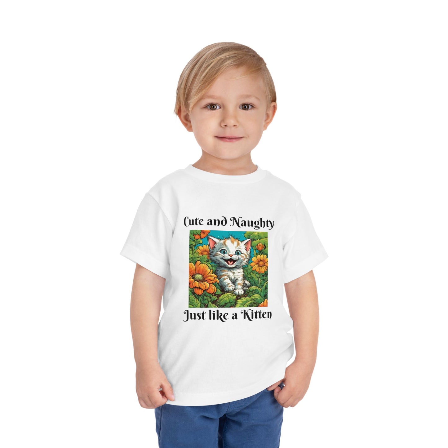 Garden Kitten, Cute and naughty, Toddler Short Sleeve Tee