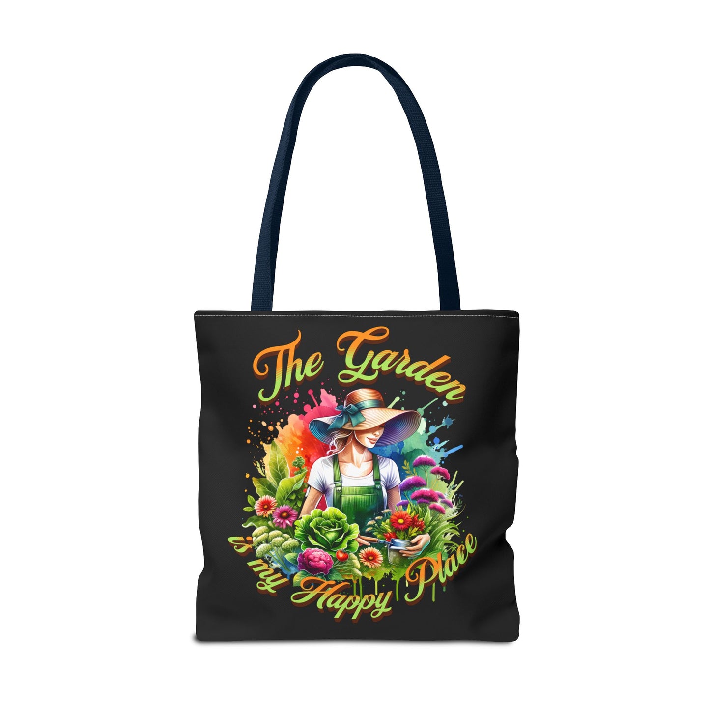 Gardening is Resistance, The Garden is my Happy Place, Tote Bag (AOP)