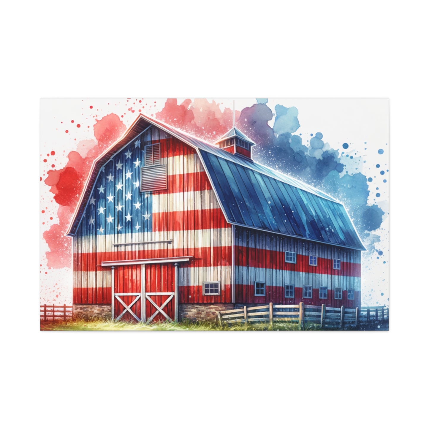 American Barn Matte Canvas, Stretched, 1.25"