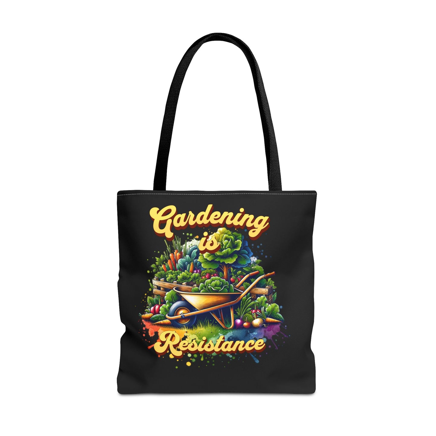 Gardening is Resistance, The Garden is my Happy Place, Tote Bag (AOP)