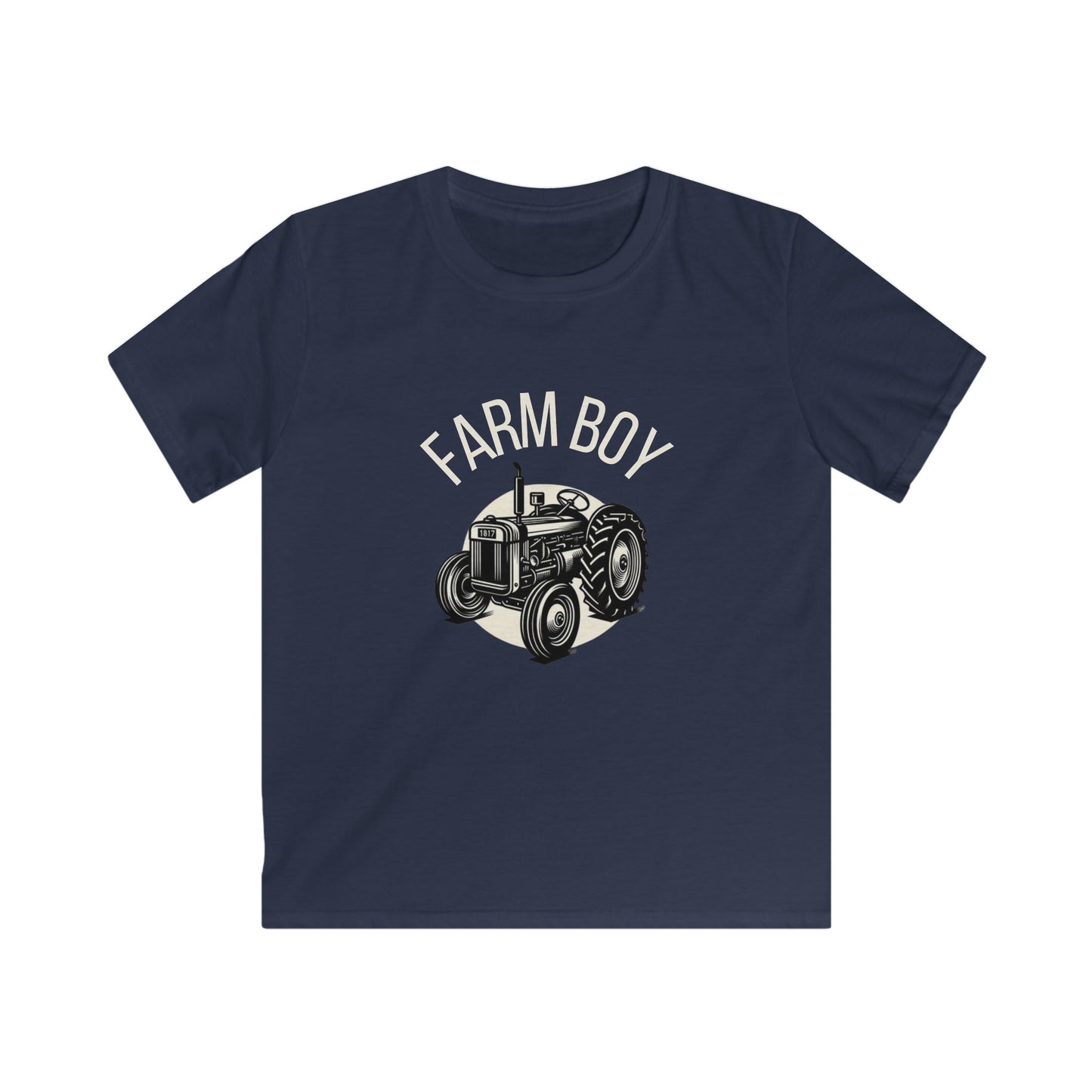 Farm Boy Tractor Kids Softstyle Tee