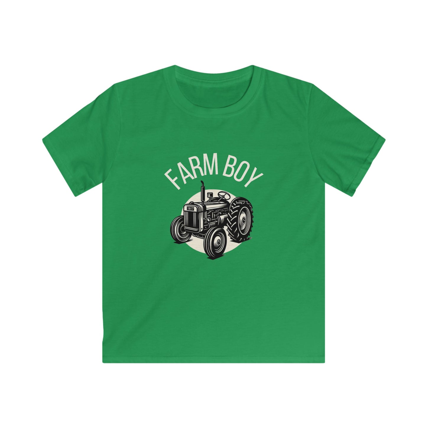 Farm Boy Tractor Kids Softstyle Tee