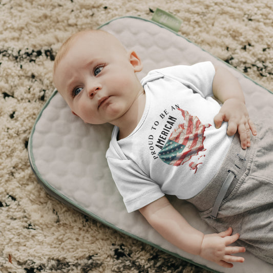 Proud to be an American Baby Fine Jersey Bodysuit