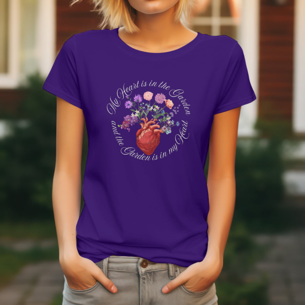 My Heart is in the Garden, Women's Softstyle Tee