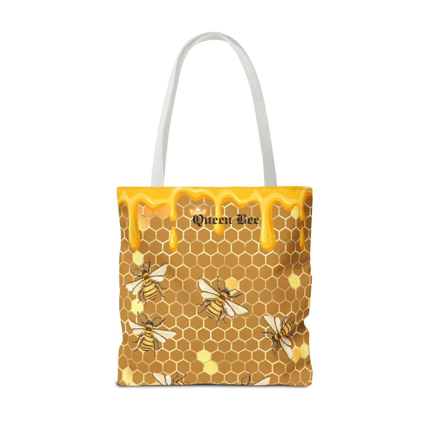 Queen bee Honey Comb, Tote Bag (AOP)