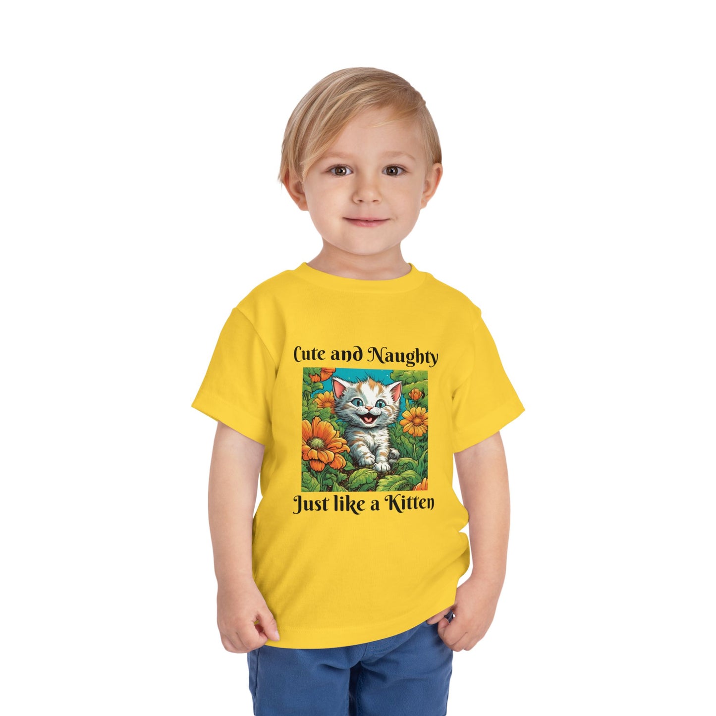 Garden Kitten, Cute and naughty, Toddler Short Sleeve Tee