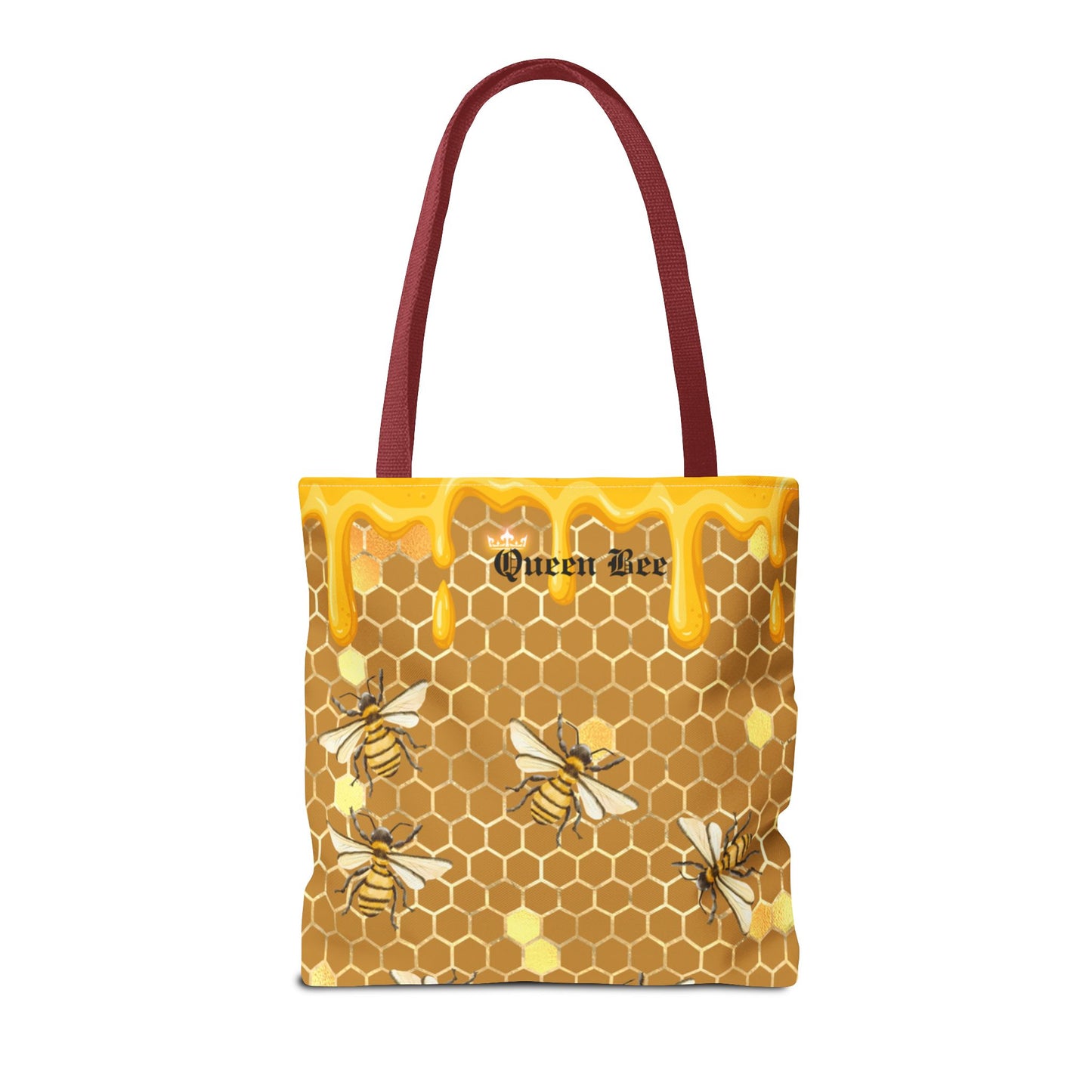 Queen bee Honey Comb, Tote Bag (AOP)