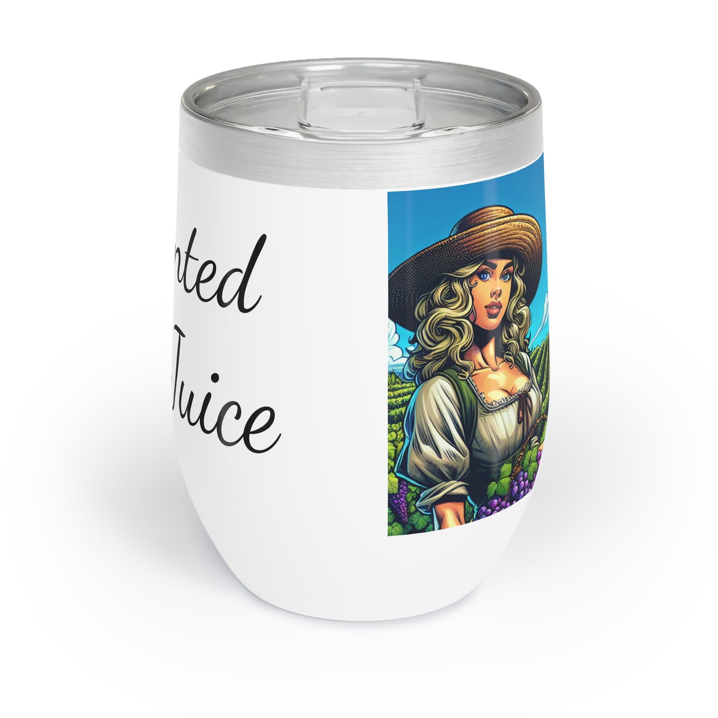 Vineyard Girl, Fermented Grape Juice, Chill Wine Tumbler