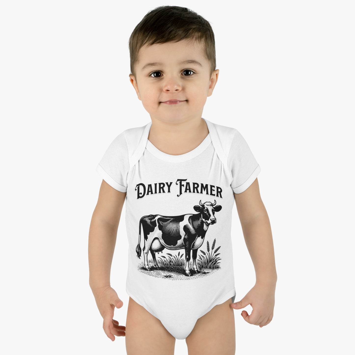 Dairy Farmer, Baby Rib Bodysuit