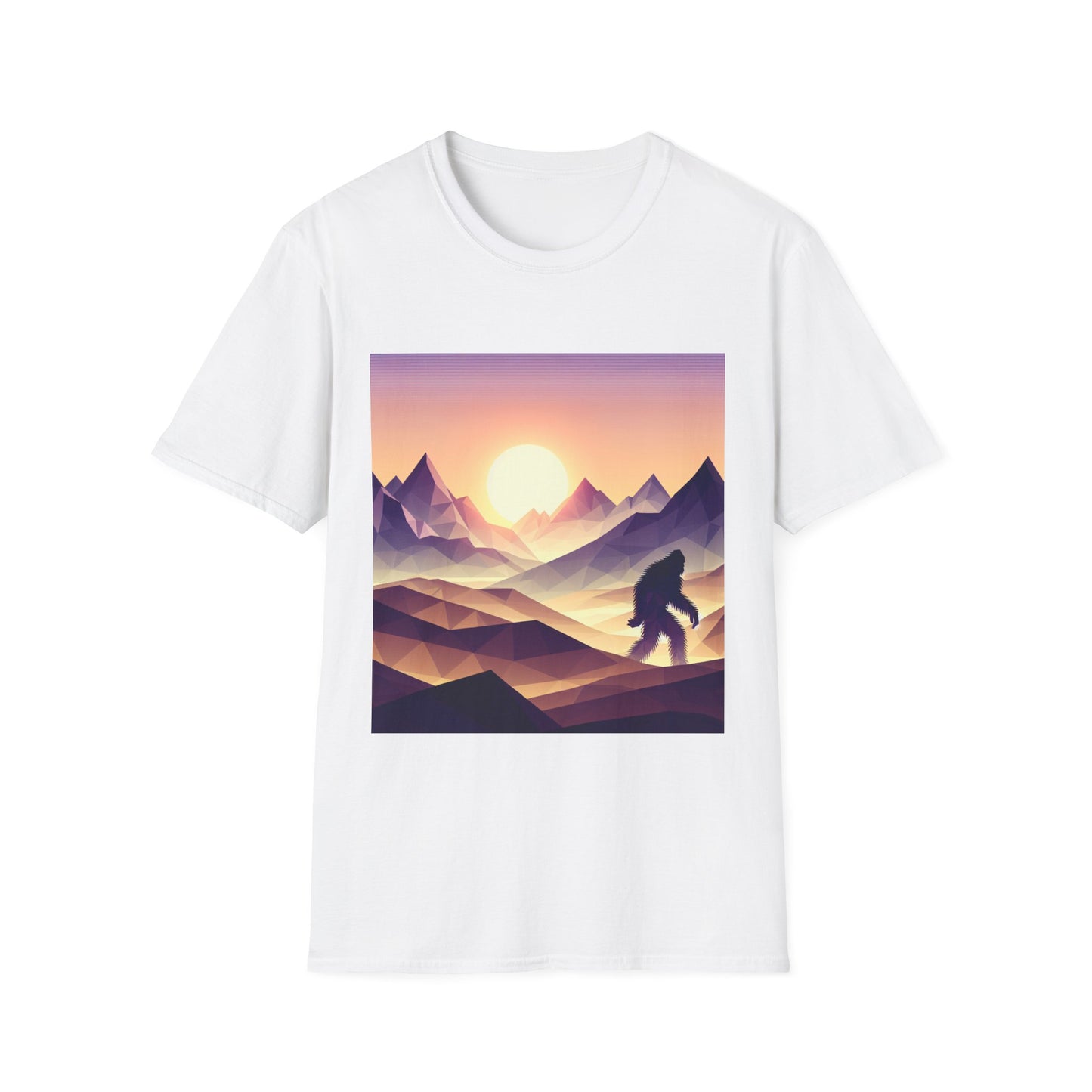 Sasquatch Mountain Range, Unisex Softstyle T-Shirt