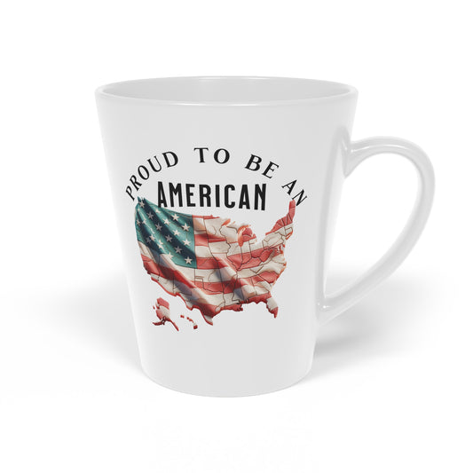 Proud to be an American Latte Mug, 12oz