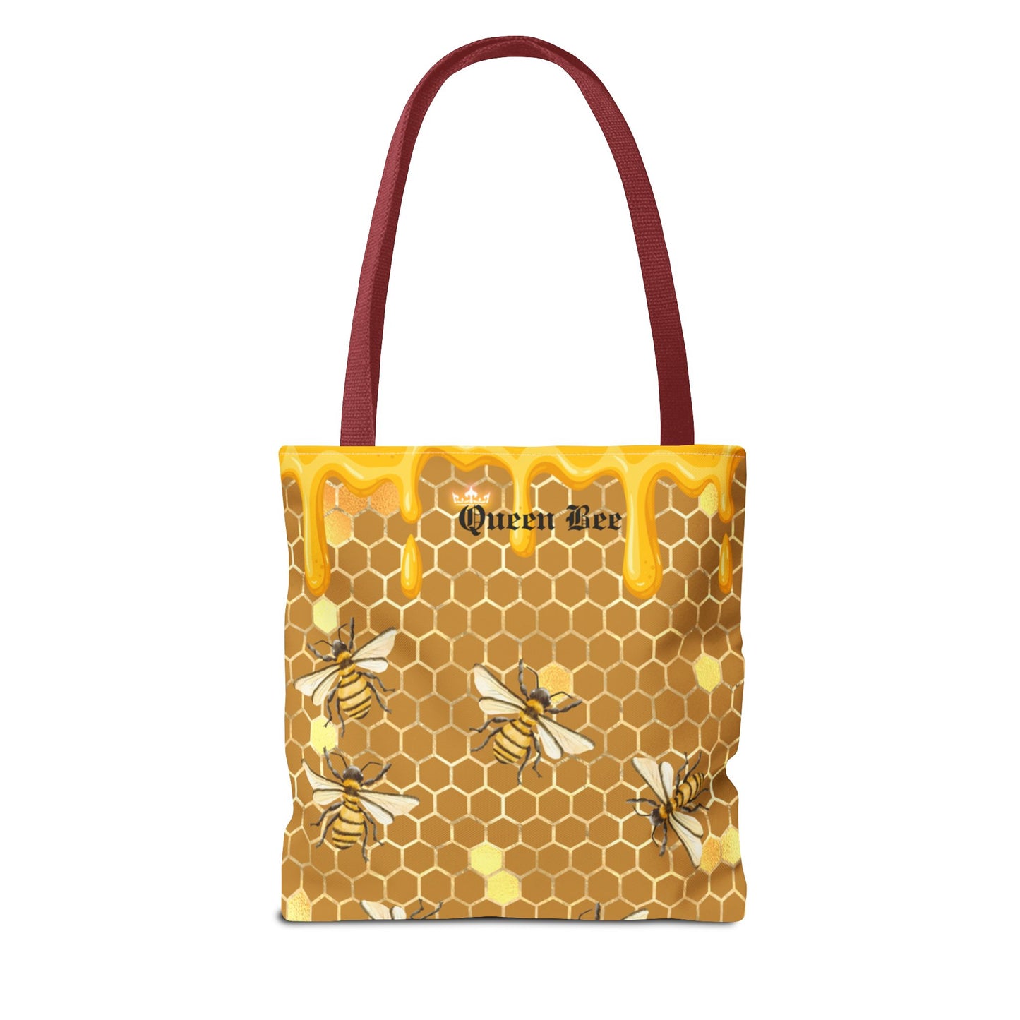 Queen bee Honey Comb, Tote Bag (AOP)