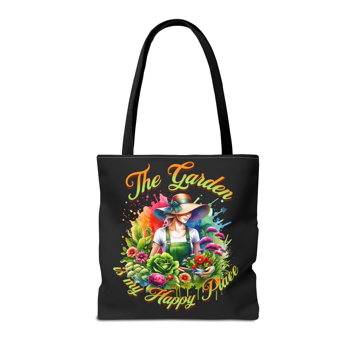 Gardening is Resistance, The Garden is my Happy Place, Tote Bag (AOP)